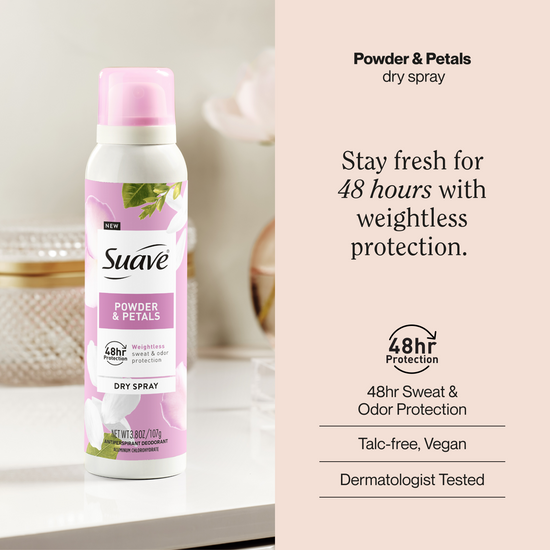 Suave Powder & Petals Dry Spray Antiperspirant Deodorant