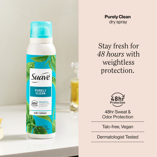 Suave Purely Clean Dry Spray Antiperspirant Deodorant