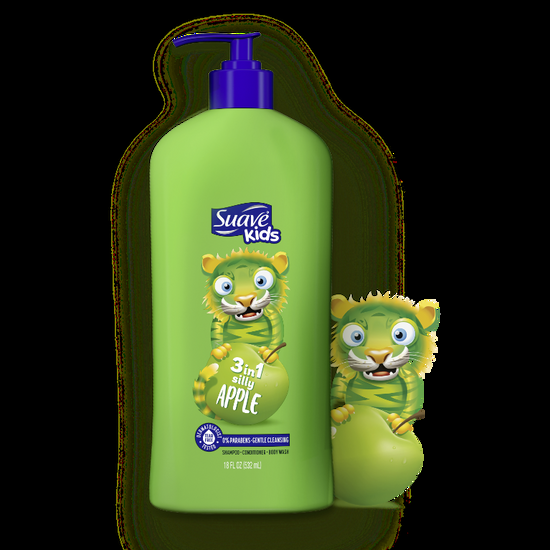 suave Silly Apple 3-in-1 Shampoo Conditioner Body Wash