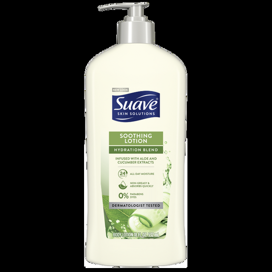 suave Soothing Lotion with Hydration Blend with Aloe & Cucumber Extracts