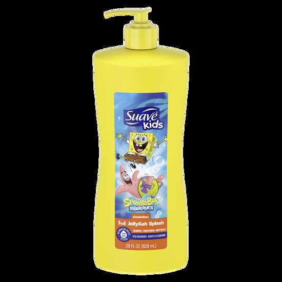 suave SpongeBob Jellyfish Splash 3-in-1 Shampoo & Body Wash