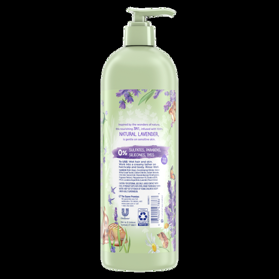 Suave 3-in-1 Shampoo With 100% Natural Lavender