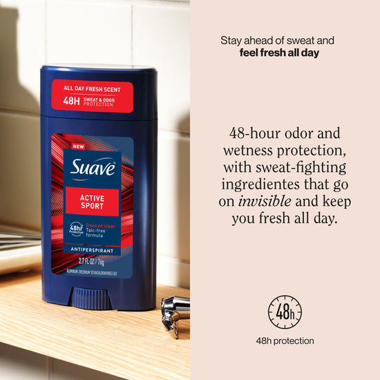 Suave Active Sport Men's Antiperspirant Deodorant