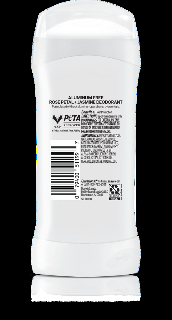 Suave Aluminum Free Rose Petal & Jasmine