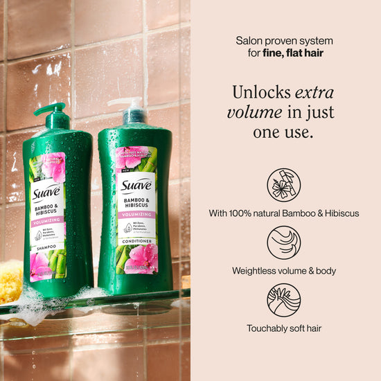 Suave Bamboo & Hibiscus Volumizing Conditioner