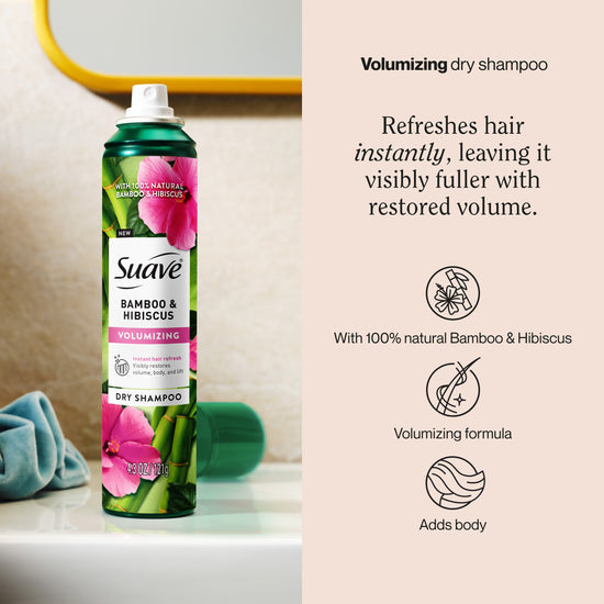 Suave Bamboo & Hibiscus Volumizing Dry Shampoo