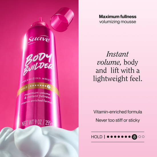Suave Body Builder Volumizing Hair Mousse
