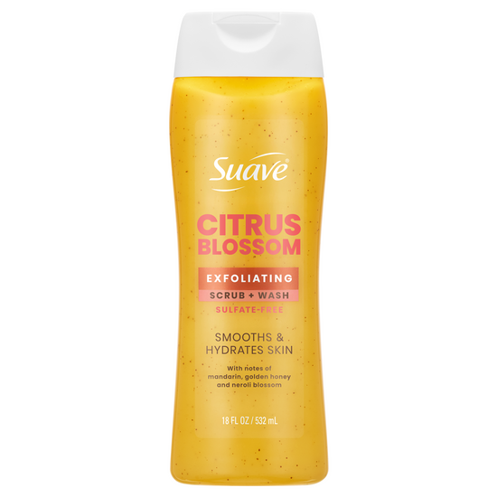 suave Citrus Blossom Exfoliating Body Wash & Scrub