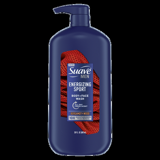 Suave Energizing Sport Body + Face Wash