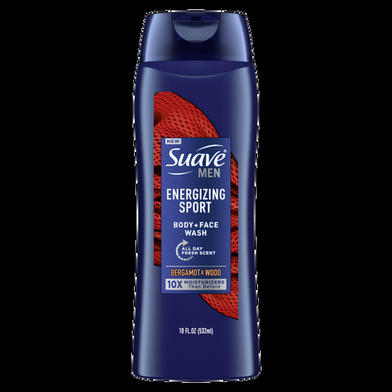 suave Energizing Sport Body + Face Wash