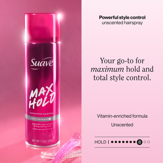 Suave Max Hold Aerosol Unscented Hairspray
