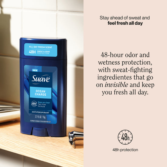 Suave Ocean Charge Men's Antiperspirant Deodorant