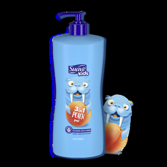 suave Peach 3-in-1 Shampoo Conditioner Body Wash