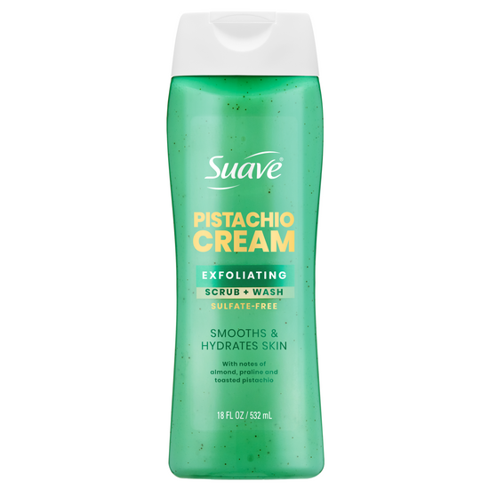 suave Pistachio Cream Exfoliating Body Wash & Scrub