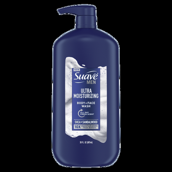 Suave Ultra Moisturizing Body + Face Wash