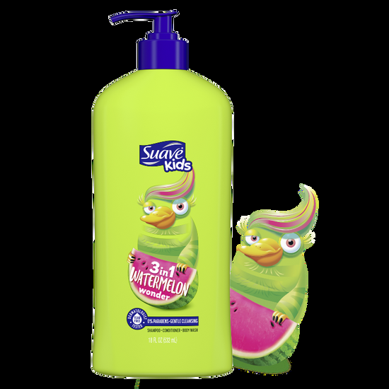 suave Watermelon Wonder 3-in-1 Shampoo Conditioner Body Wash