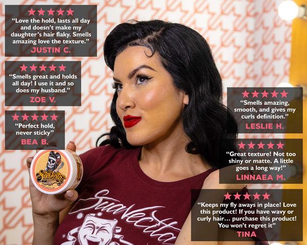 Suavecito Suavecita Pomade For Women – Medium Hold High Shine Water-Based Hair Styling | Smooths Flyaways Easy Wash-Out All-Day Control