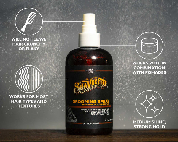 suavecito Suavecito Grooming Spray | Non-Aerosol Hairspray for Men