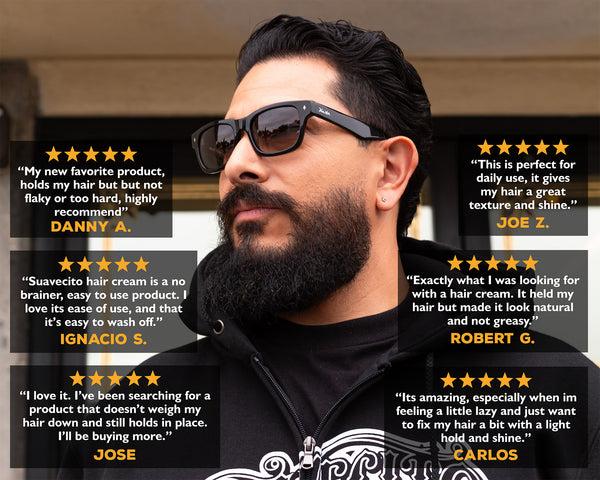 Suavecito Suavecito Hair Cream – Lightweight Styling Cream For Men | Natural Finish Medium Hold Frizz Control & Texture | Water-Based & Non-Greasy Formula