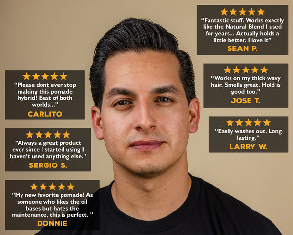 Suavecito Suavecito Hybrid Pomade – Medium Hold Natural Shine Hair Pomade For Men | Oil Based Consistency With Water-Based Washability | Flexible Lightweight Styling