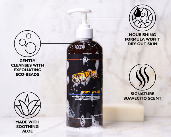 suavecito Suavecito Men’s Body Wash – Deep-Cleansing Hydrating Body Wash for All Skin Types with Suavecito’s Signature Scent