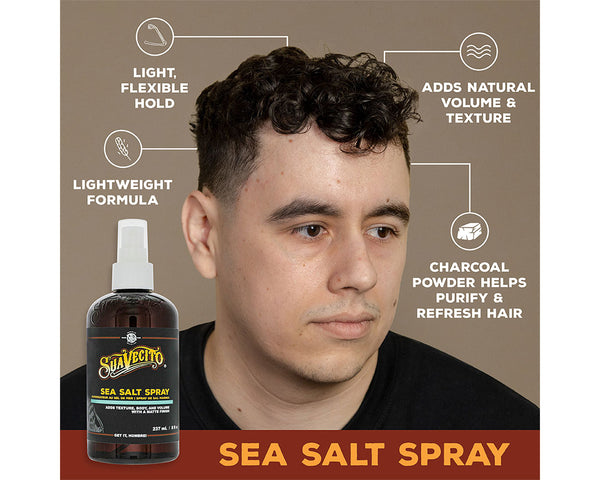 Suavecito Suavecito Sea Salt Spray – Texturizing Hair Spray For Volume Waves & Matte Finish