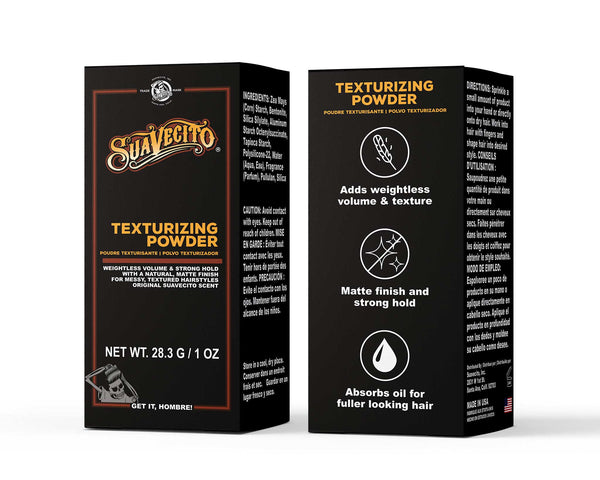 Suavecito Suavecito Texturizing Powder – Lightweight Volumizing Hair Powder For Men | Matte Finish All-Day Texture & Lift | No Residue Water-Soluble Styling