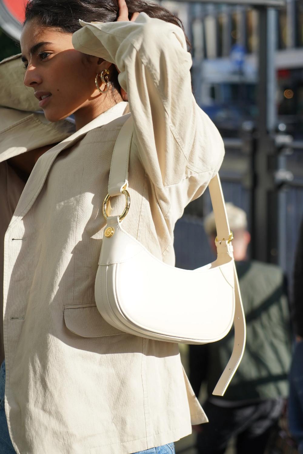 subella london Alani Cream Leather Shoulder Bag - Pre Order