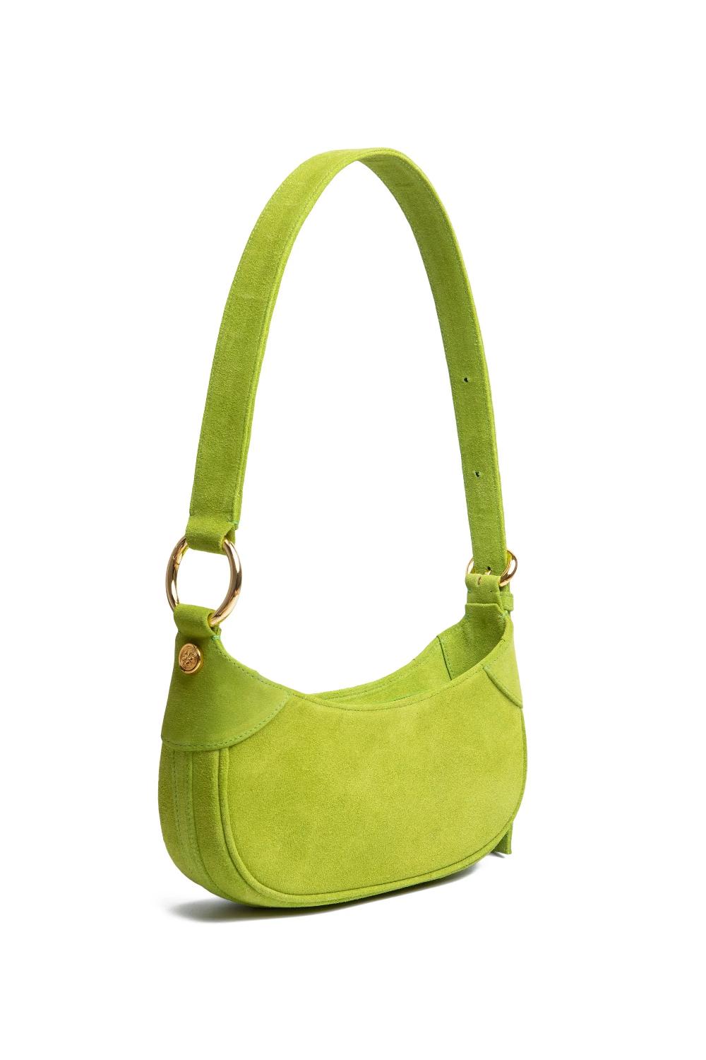 Subella London Alani Suede Green Shoulder Bag - Pre Order
