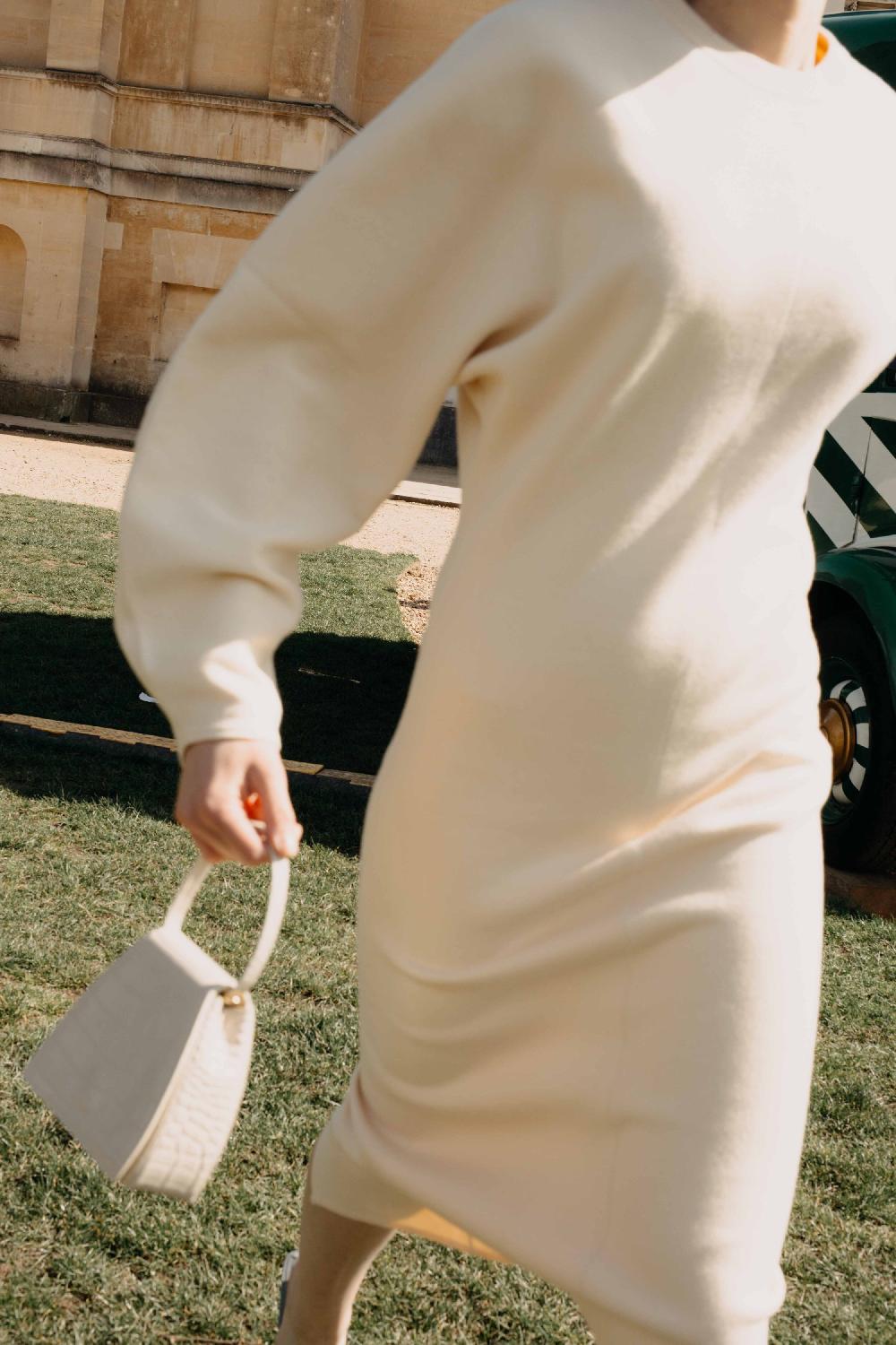 Subella London ELLA Embossed Croc Leather In Buttermilk Cream