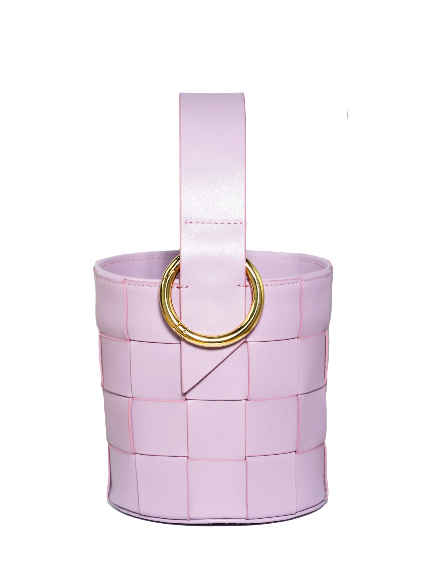 Subella London JAS Woven Leather Bucket Periwinkle Purple