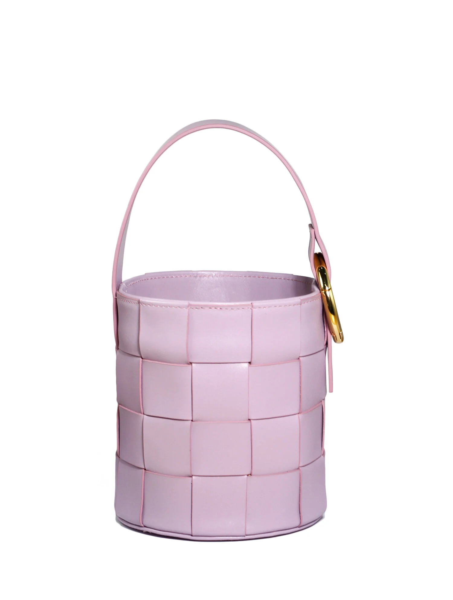 Subella London JAS Woven Leather Bucket Periwinkle Purple