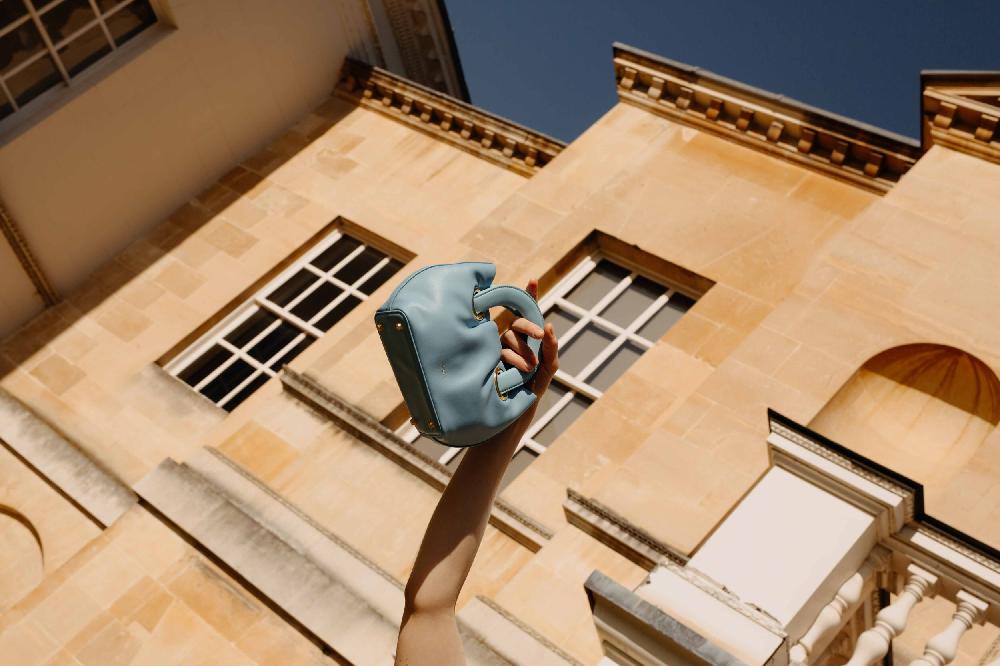 Subella London LONDON Mini Tote Bag Soft Blue Eco Leather