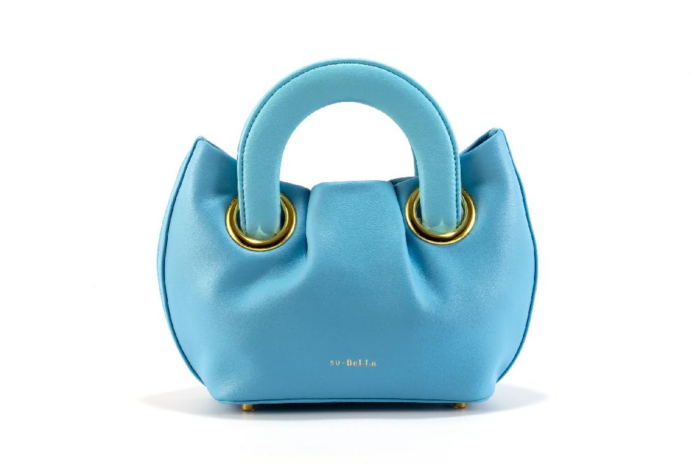 Subella London LONDON Mini Tote Bag Soft Blue Eco Leather
