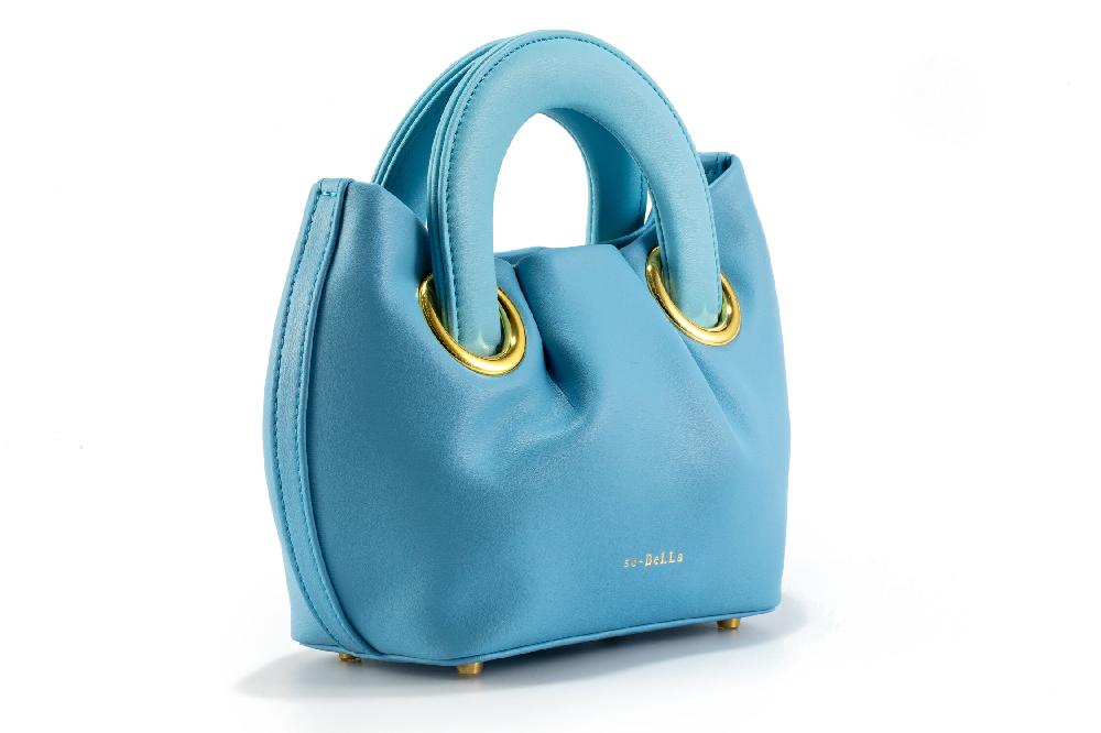 Subella London LONDON Mini Tote Bag Soft Blue Eco Leather