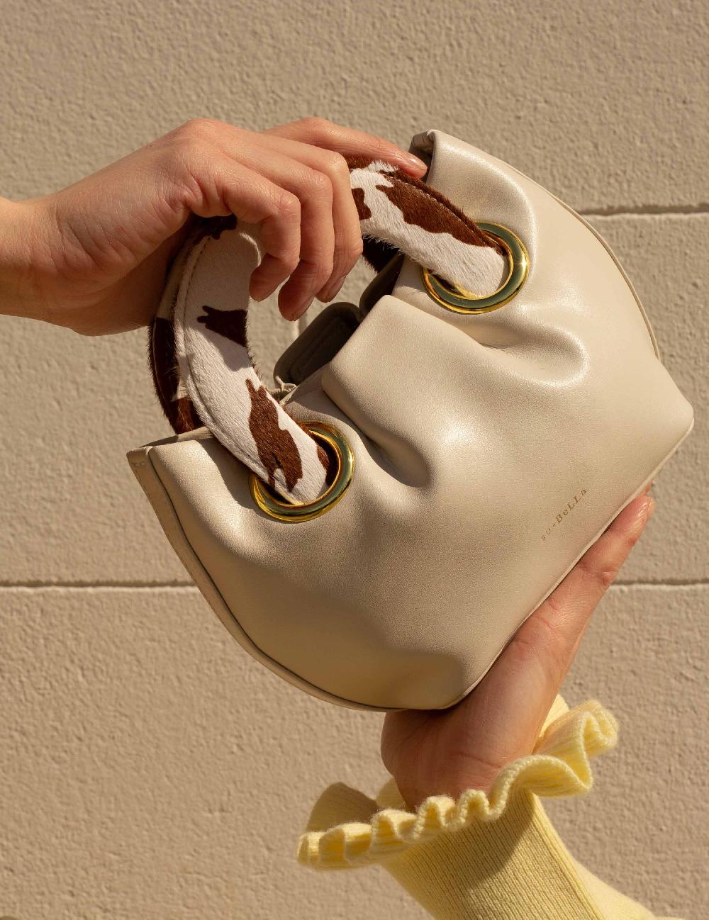 Subella London LONDON Mini Tote Cream & Pony Eco Leather