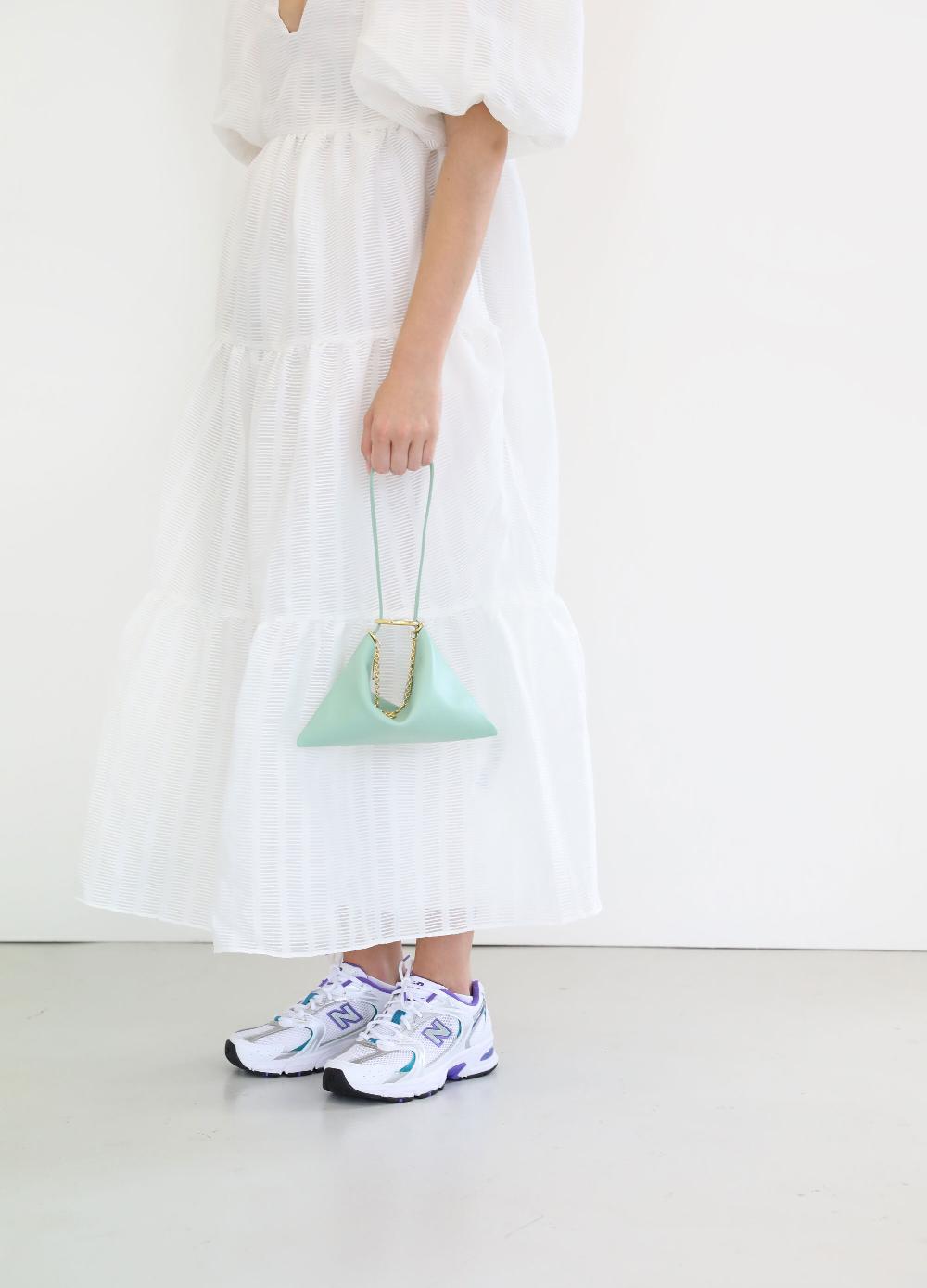 Subella London Mini Megan Mint Leather Shoulder Pouch