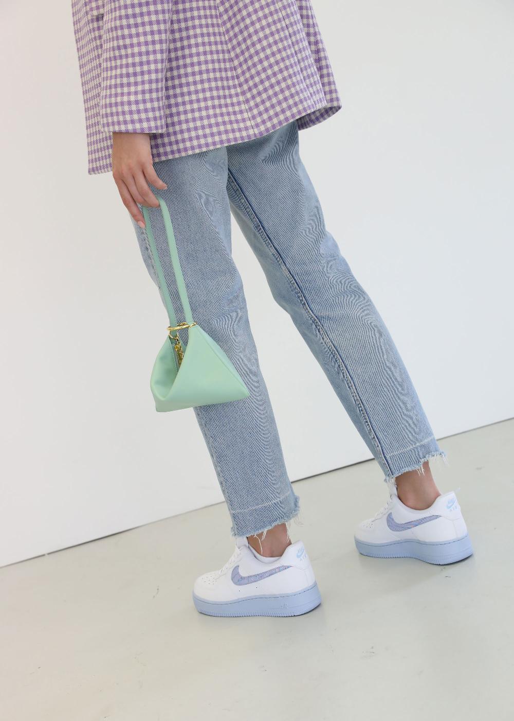 subella london Mini Megan Mint Leather Shoulder Pouch