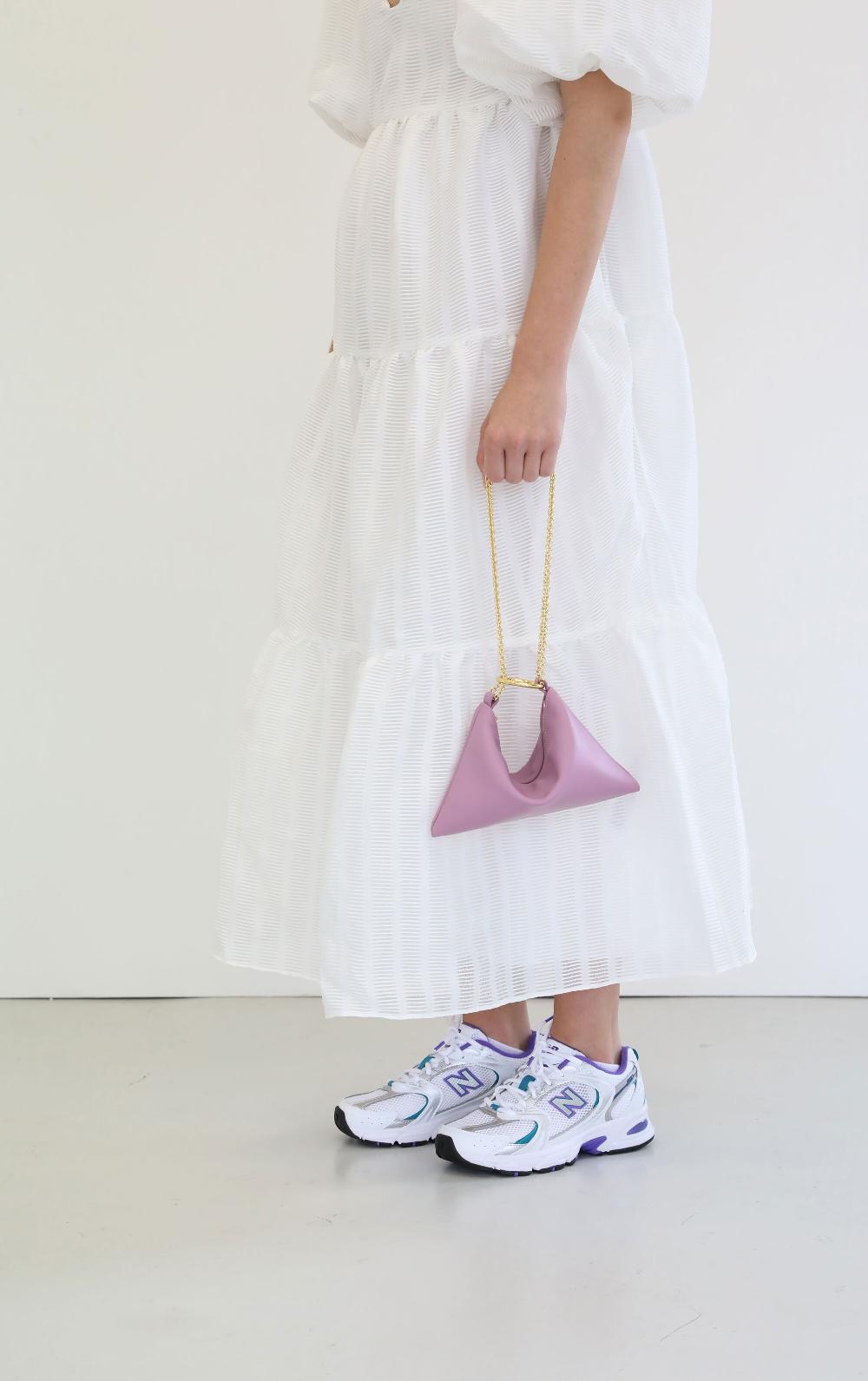 Subella London Mini Megan Thistle Pink Chain Shoulder Pouch