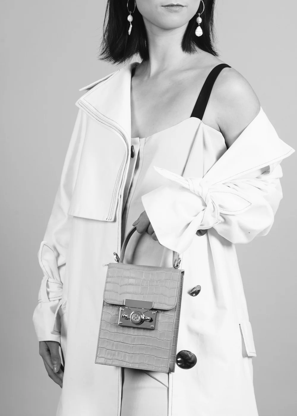 Subella London Silvy • Electric Blue Croc Gold Lock