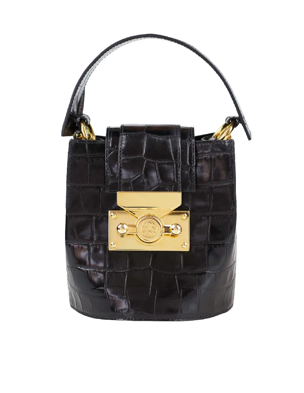 subella london Bambi • Black Croc & Gold