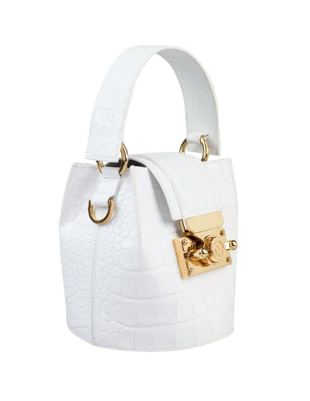 Subella London Bambi • White Croc & Gold