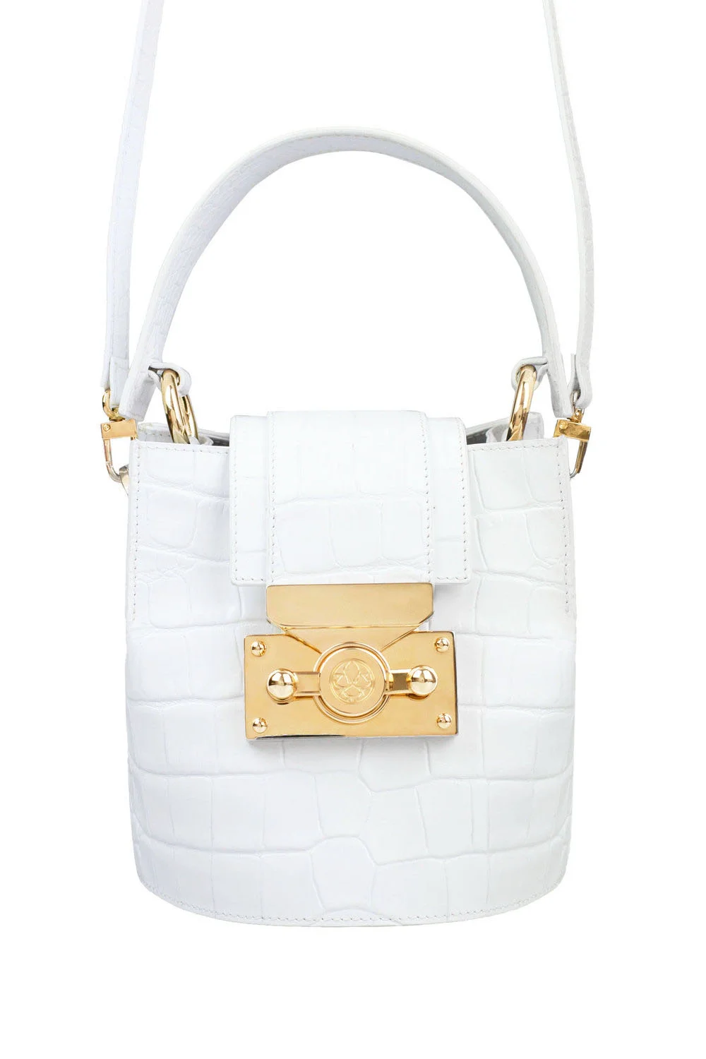 Subella London Bambi • White Croc & Gold
