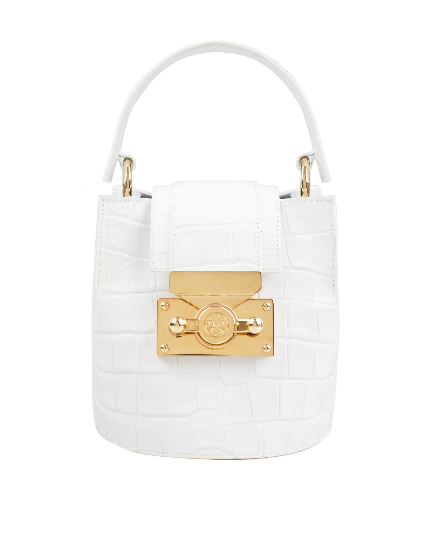 subella london Bambi • White Croc & Gold