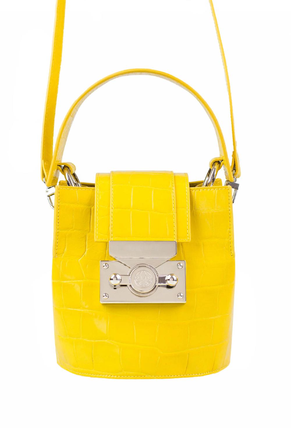 Subella London Bambi • Yellow Croc & Silver