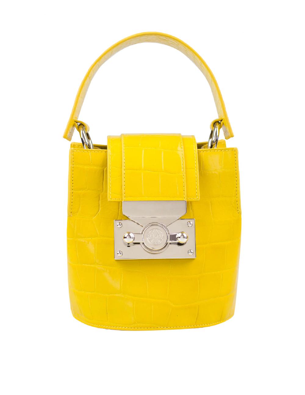 subella london Bambi • Yellow Croc & Silver