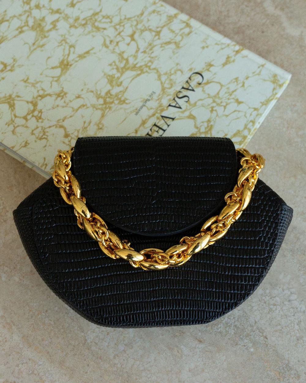 subella london DANTE Noire Lizard