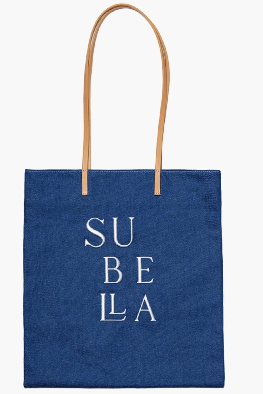 subella london Denim Tote Dark Blue