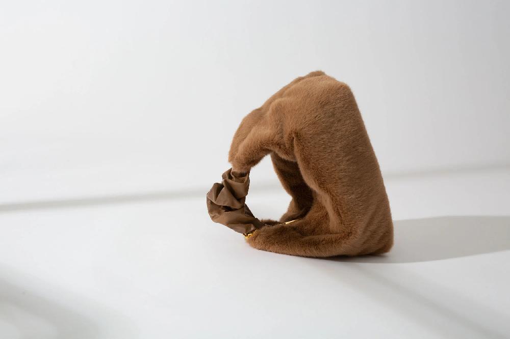 Subella London GIGI Faux Fur Tote In Soft Tan