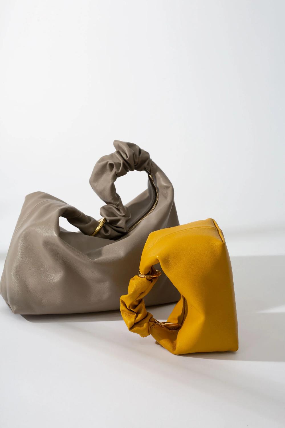 Subella London GIGI Leather Tote Mustard Yellow